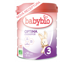 6x Kojenecké Bio mléko Babybio Optima 3 Croissance 800 g