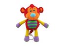 BabyMix Červená Opička hrající plyšová hračka