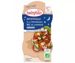 Babybio Good Night menu ratatouille po provensálsku s rýží 2 x 200g