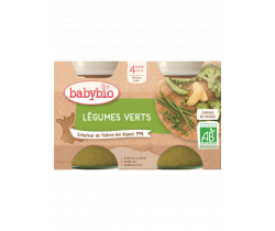 Babybio zeleninový příkrm zelená zelenina 2 x 130g