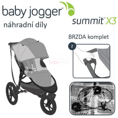 Brzda komplet Baby Jogger Summit X3