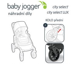 Přední kolo Baby Jogger City Select Lux (i Select)