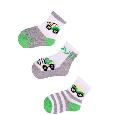 Bavlněné ponožky 3 ks Yo Green Builder