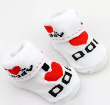 Bavlněné ponožky velikost 1 Pinokio Deluxe I Love Dad
