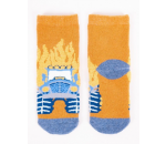 Bavlněné ponožky YO Orange Truck s protiskluzem