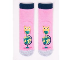 Bavlněné ponožky YO School Animal Owl