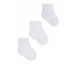Bavlněné ponožky YO White Patterned