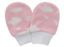 Bavlněné rukavice s potiskem vel. 56 - 68 Esito Clouds Pink
