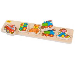 Dřevěné vkládací puzzle Bigjigs Baby Hračky