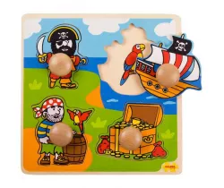 Vkládací puzzle Bigjigs Toys Piráti