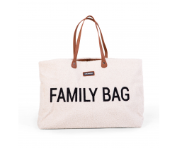 Cestovní taška Childhome family Bag Teddy Off White