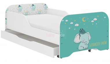 Dětská postel se šuplíkem Wooden Toys Miki Elephant