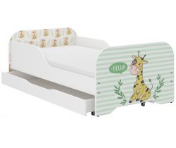 Dětská postel se šuplíkem Wooden Toys Miki Giraffe