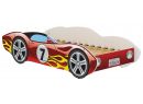 Dětská postel Wooden Toys Corvetta Flames Red s matrací