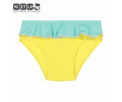 Dívčí plavky s UV ochranou Kietla Nohavičky Yellow/Green