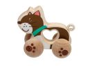Dřevěná hračka Lucy&Leo Cat on Wheels