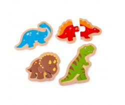 Dřevěné puzzle Bigjigs Toys Dinosauři