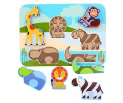Dřevěné puzzle Lucy&Leo Ocean and Safari Animals