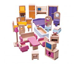 Dřevěný nábytek do domečku pro panenky Bigjigs Toys
