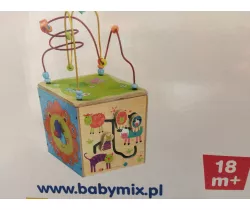 Edukační dřevěná kostka BabyMix 18m+