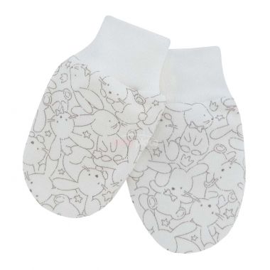 Bavlněné kojenecké rukavice Esito  Zája  Cream