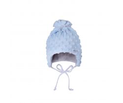 Dětská zimní čepice vel. 32 - 46 Esito Minky Teddy Blue