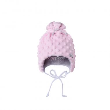 Dětská zimní čepice vel. 34 - 46 Esito Minky Teddy Pink