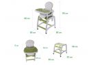 Jídelní židlička 3v1 EcoToys Green