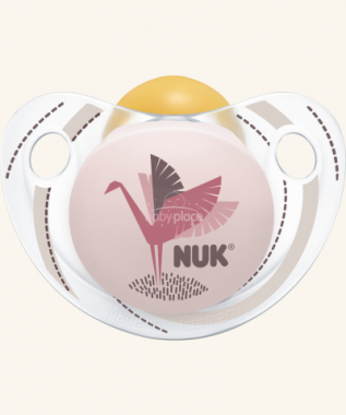 Kaučukové šidítko Nuk Trendline Adore Pink