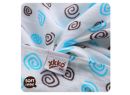 Kikko pleny Bambusová linie kolekce Spirals&Bubbles 70x70 cm Mix 3 ks
