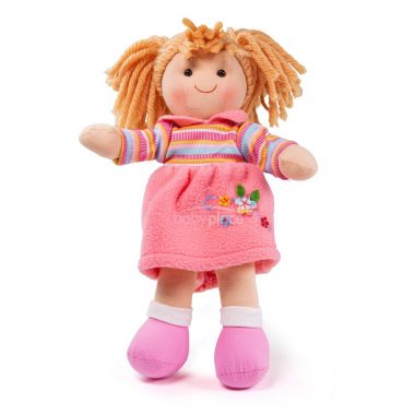 Látková panenka Bigjigs Toys Jenny 28 cm