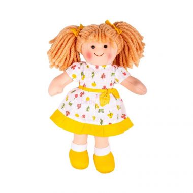 Látková panenka Bigjigs Toys Zoe 28cm
