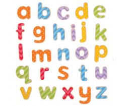 Magnetická barevná abeceda Bigjigs Toys Malá písmena