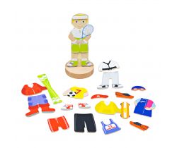 Magnetické oblékací puzzle Bigjigs Toys Sportovní aktivity