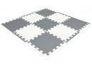 Pěnová podložka puzzle 89x89 cm 9 ks EcoToys Grey