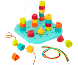 Navlékací a stohovací tvary B-Toys Count & Match