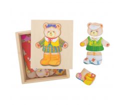 Oblékací puzzle Bigjigs Toys Paní medvědice