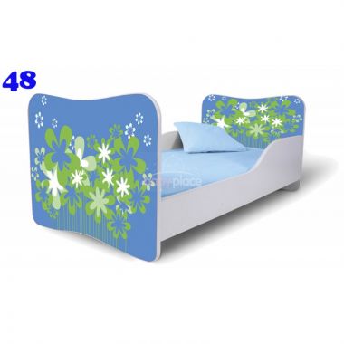 Dětská postel Pinokio Deluxe Butterfly Květiny 48