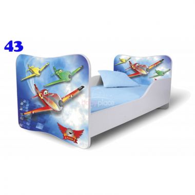 Dětská postel Pinokio Deluxe Butterfly Letadla 43