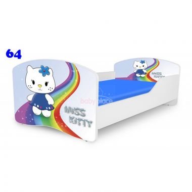 Dětská postel Pinokio Deluxe Rainbow Miss Kitty 64