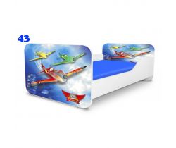 Dětská postel Pinokio Deluxe Square Letadla 43