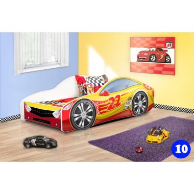Dětská postel NEW Pinokio Deluxe Závodní auto 10