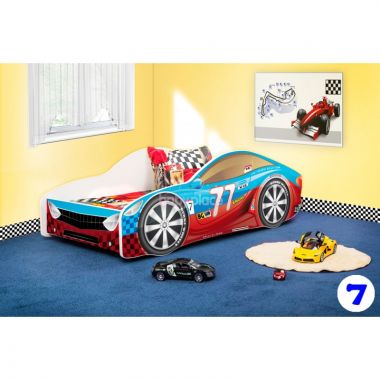 Dětská postel NEW Pinokio Deluxe Závodní auto 7