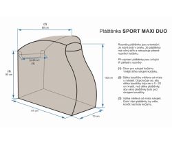 Pláštěnka na kočárek Emitex Sport Maxi Duo