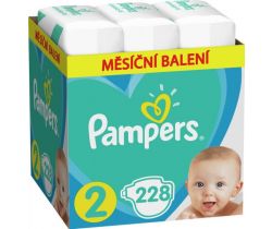 Pleny Pampers New Baby vel. 2 (4-8 kg) 228 ks - měsíční balení