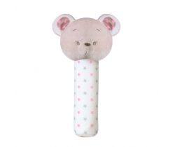 Plyšová pískací hračka BabyOno Bear Suzie 17 cm