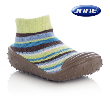 Ponožky s gumovou podrážkou Jané Soki´S zelená