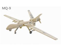 Dřevěná skládačka RoboTime Americký dron MQ9
