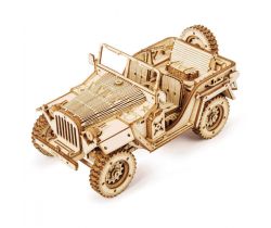 Dřevěné 3D puzzle RoboTime Vojenský džíp