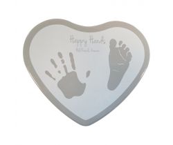 Sada pro otisk Happy Hands 2D Heart Silver/White